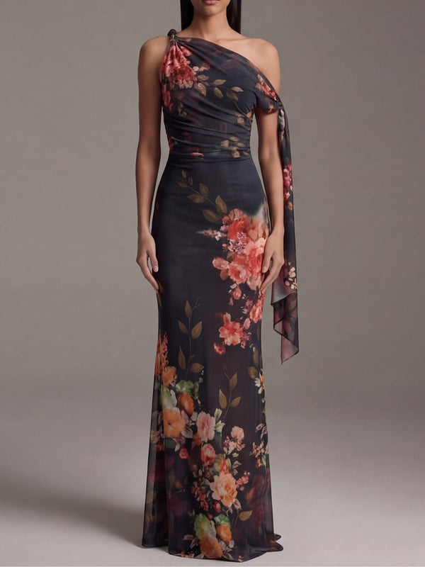 Robe Maxi Plissée Noire