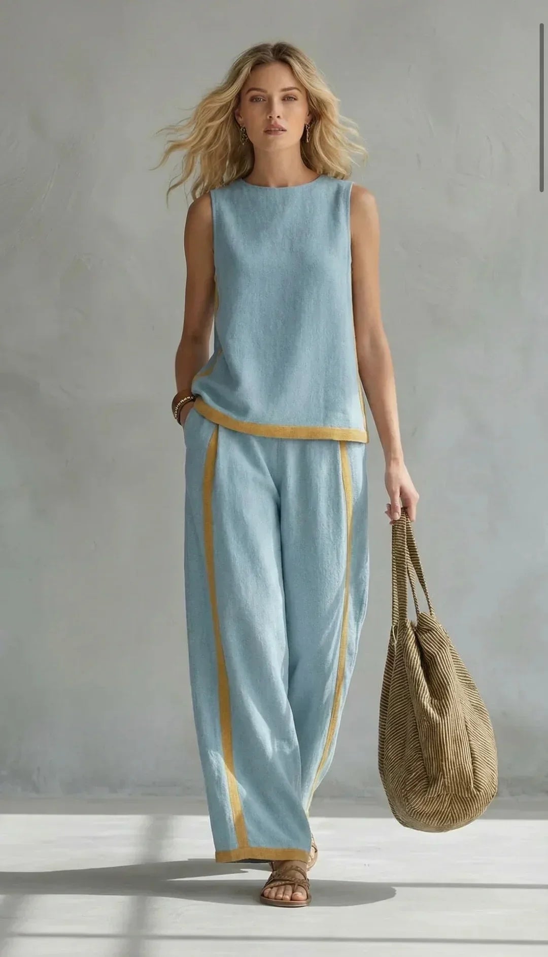 Ensemble Gilet & Pantalon Bicolore