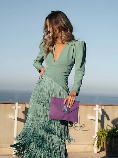 Salvia | Robe à Franges