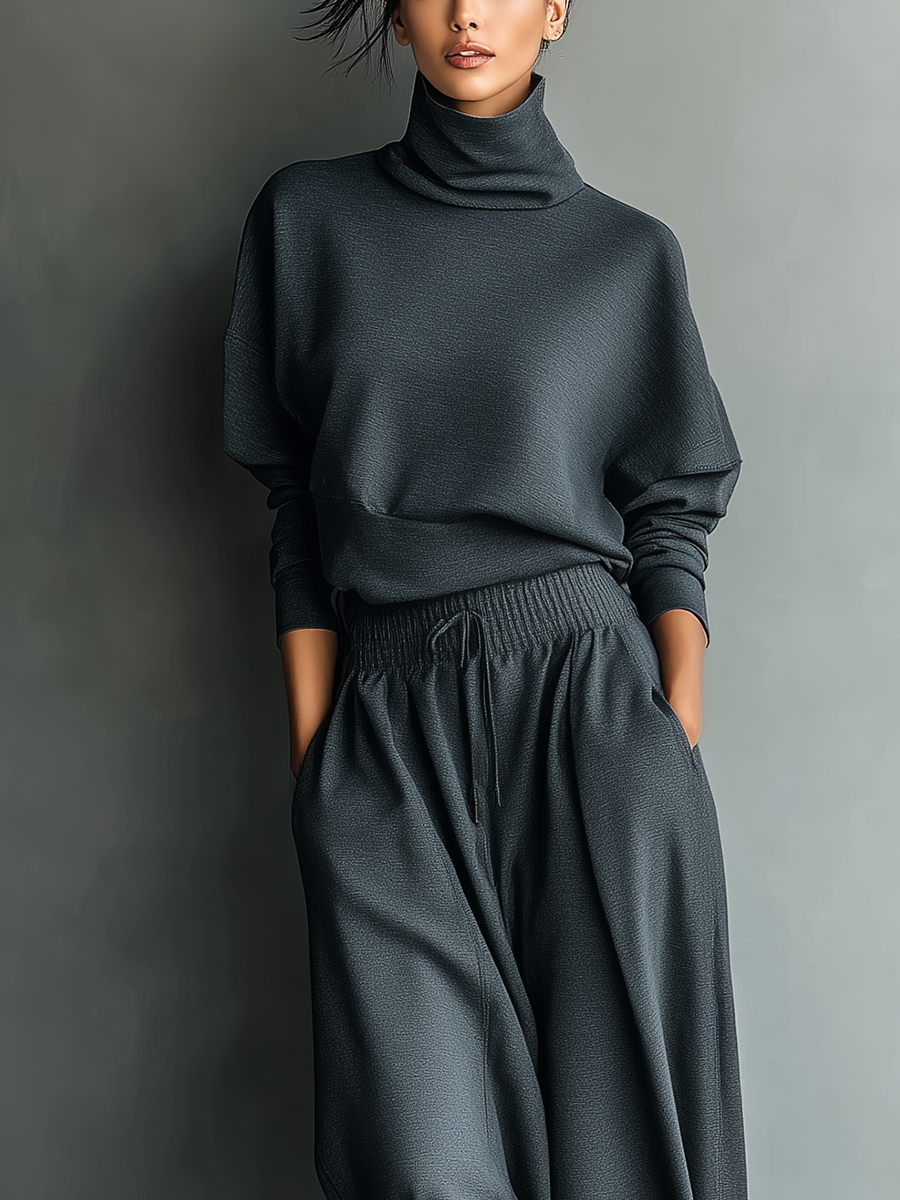 Carlotta – Ensemble Maille Pantalon Large