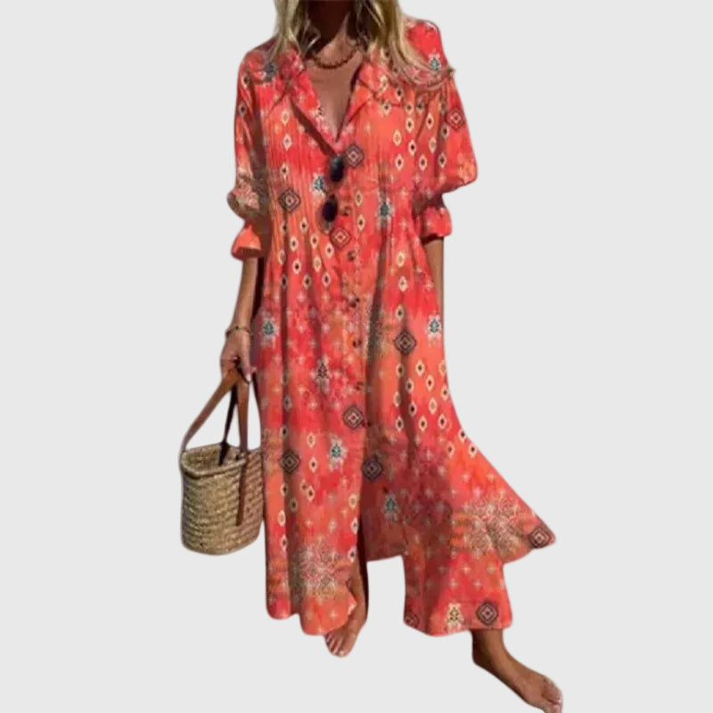 Zariah – Élégante robe longue style bohème