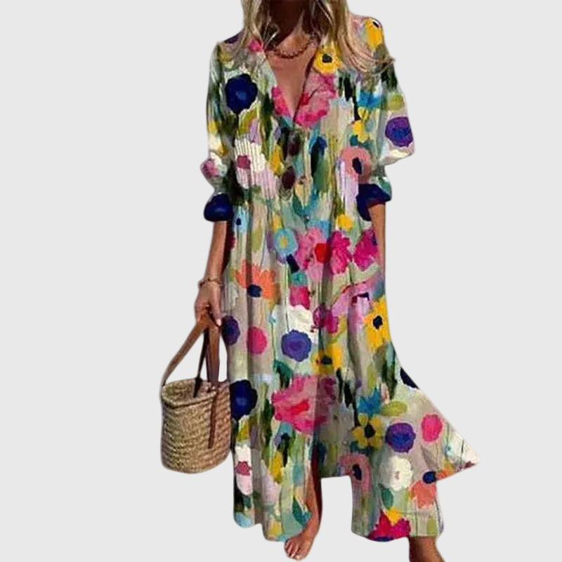 Zariah – Élégante robe longue style bohème