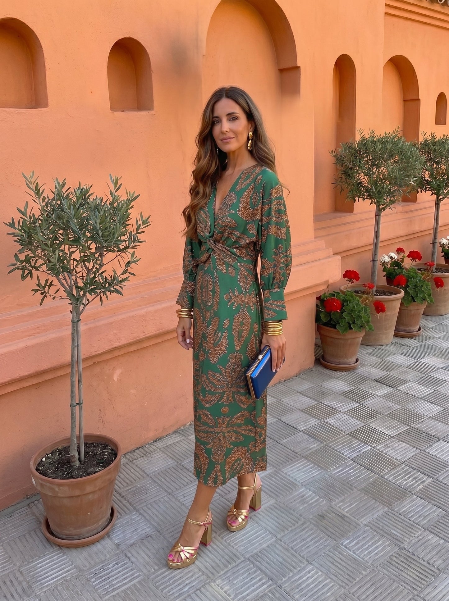 Silvia™ | Robe Midi à Imprimé
