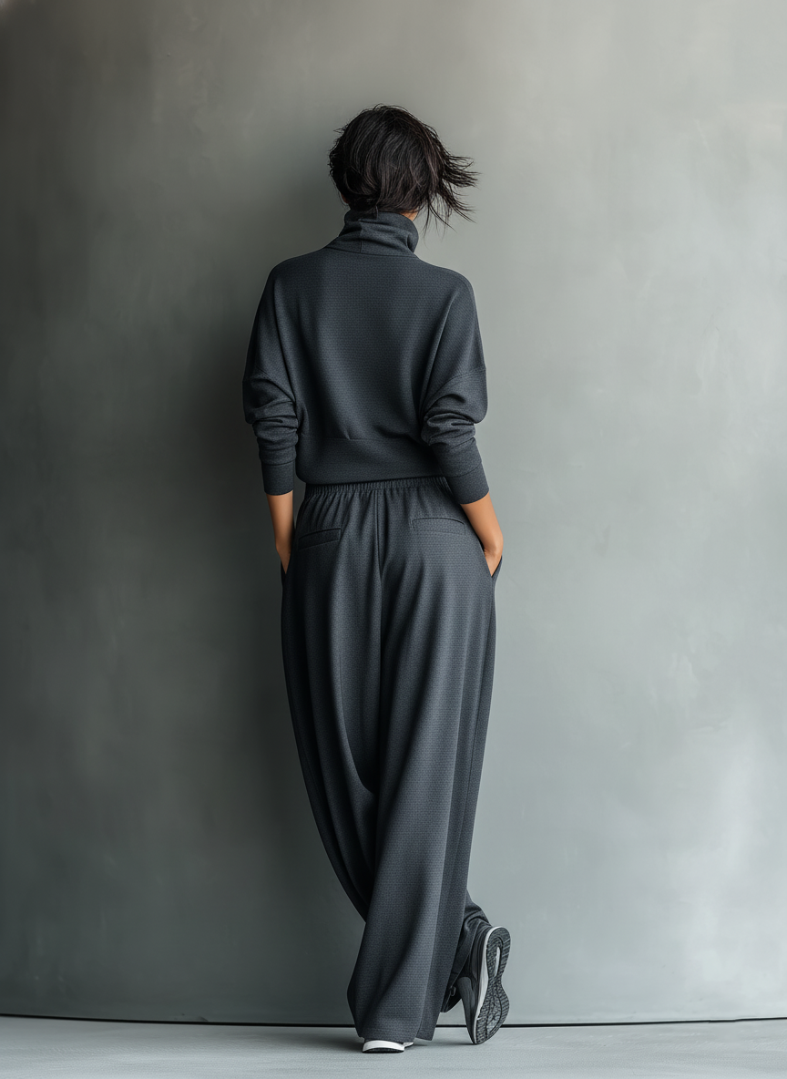Carlotta – Ensemble Maille Pantalon Large