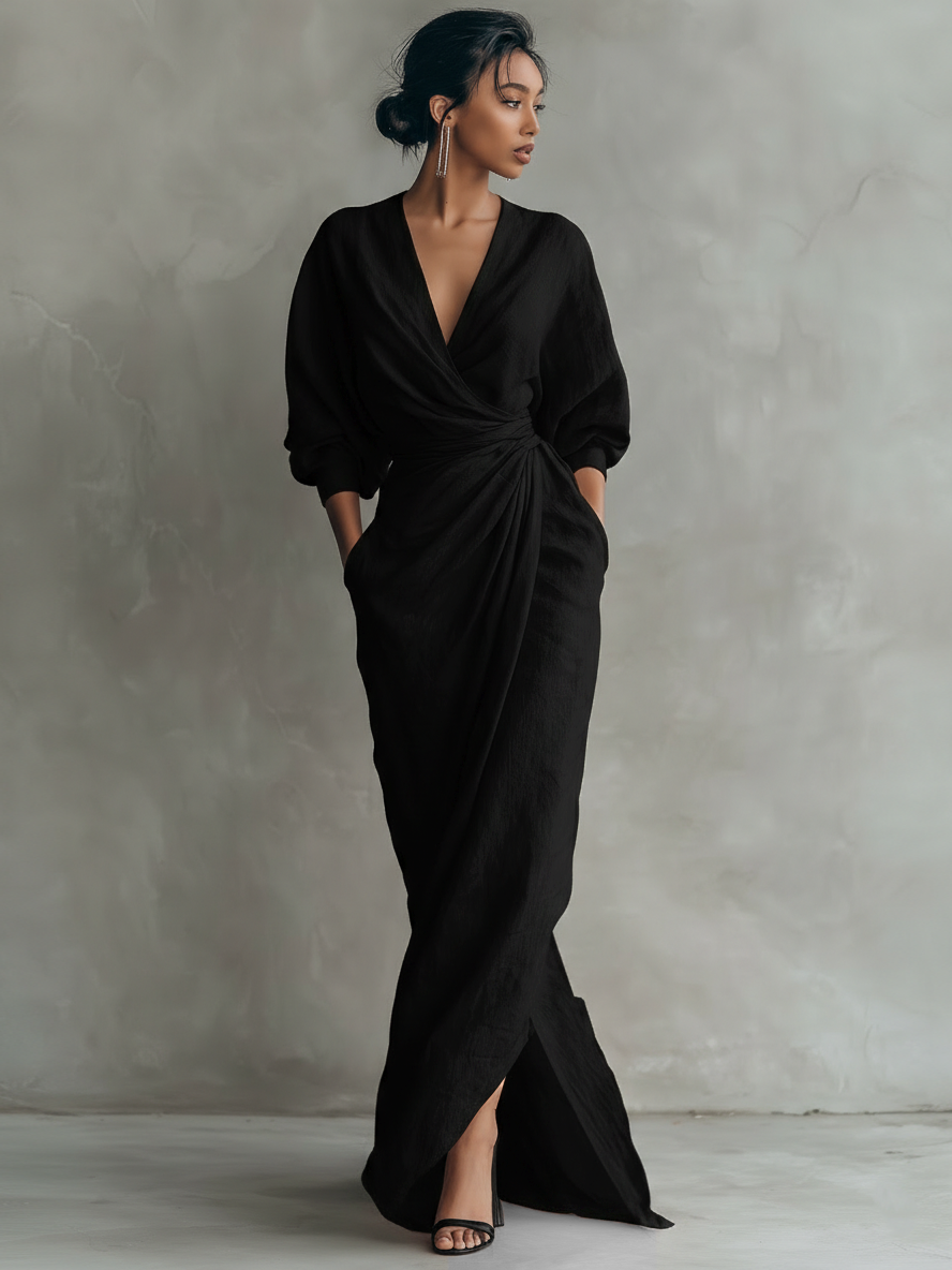 Eleonora – Robe Maxi Lin Rose Col V