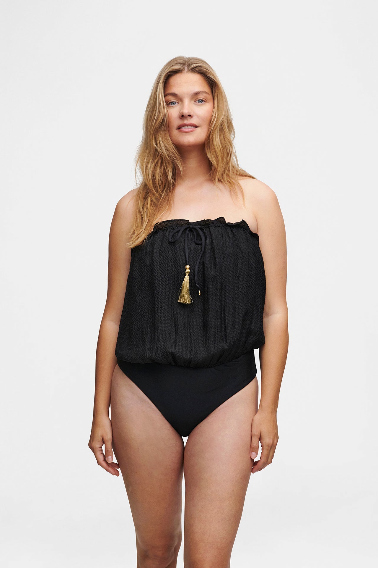 Bandeau Silk Swimsuit