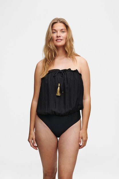 Bandeau Silk Swimsuit