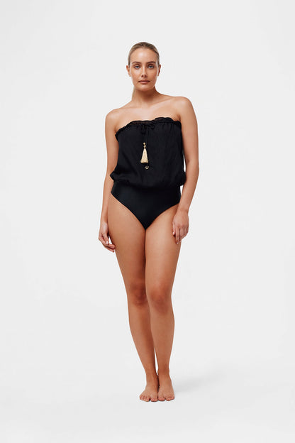 Bandeau Silk Swimsuit