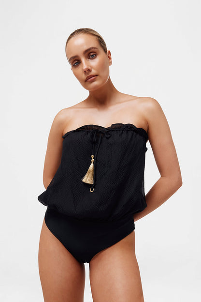 Bandeau Silk Swimsuit