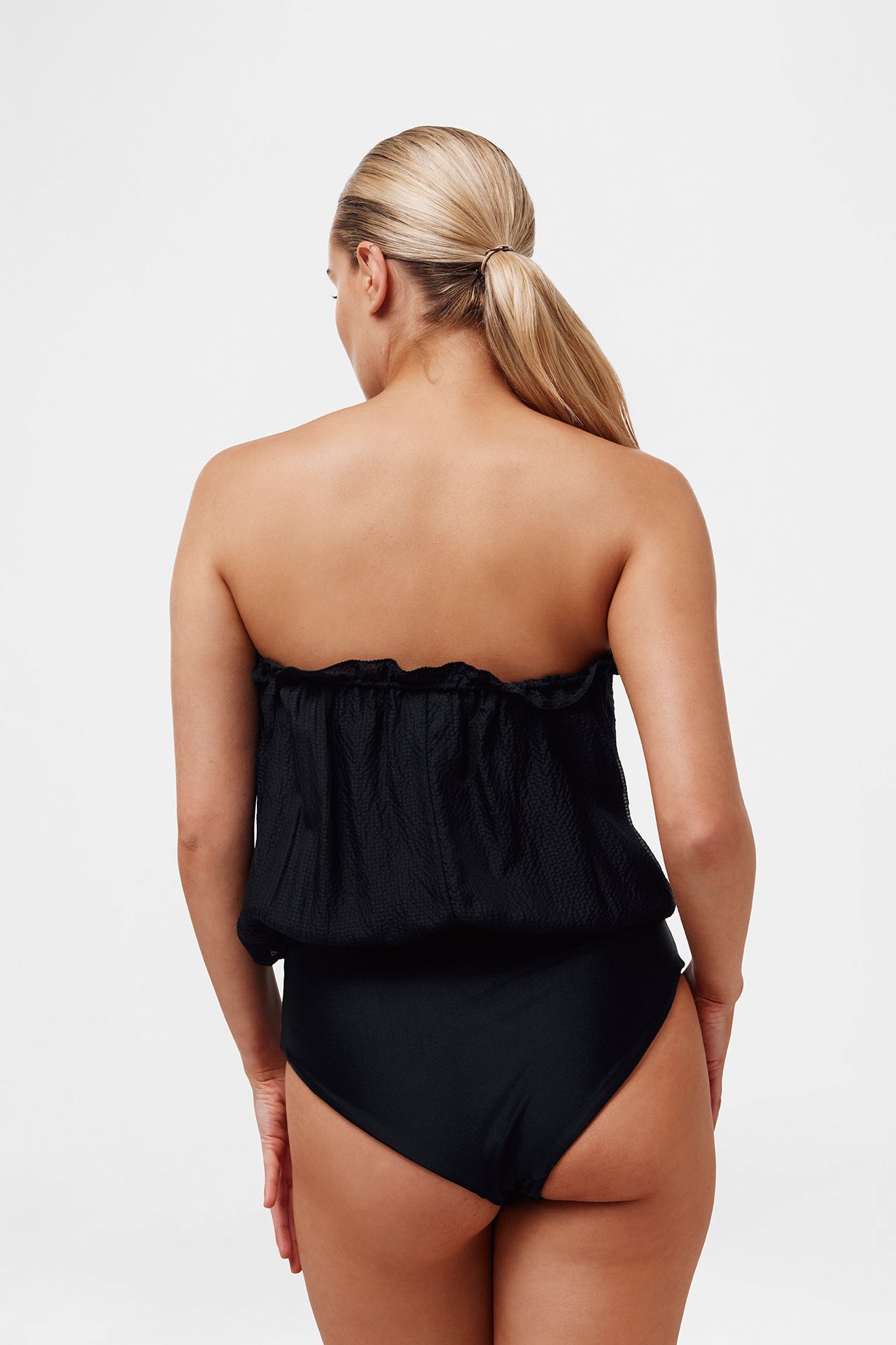Bandeau Silk Swimsuit