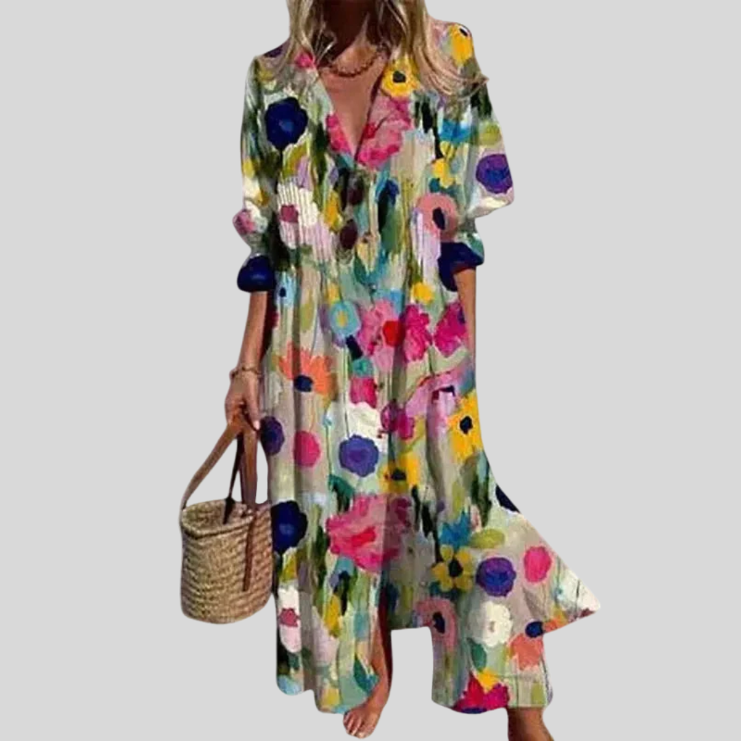 Zariah – Élégante robe longue style bohème