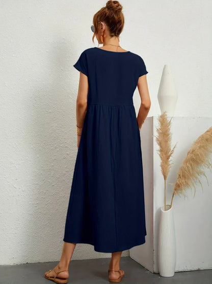 Gabriela | Robe Mi-Longue Fluide d'Élégance Intemporelle™