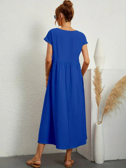 Gabriela | Robe Mi-Longue Fluide d'Élégance Intemporelle™
