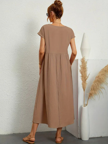 Gabriela | Robe Mi-Longue Fluide d'Élégance Intemporelle™