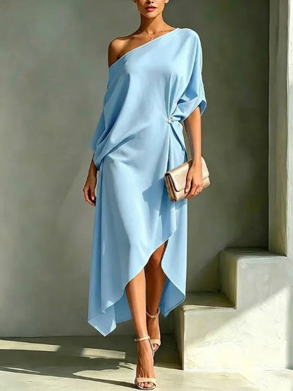 Robe élégante asymétrique