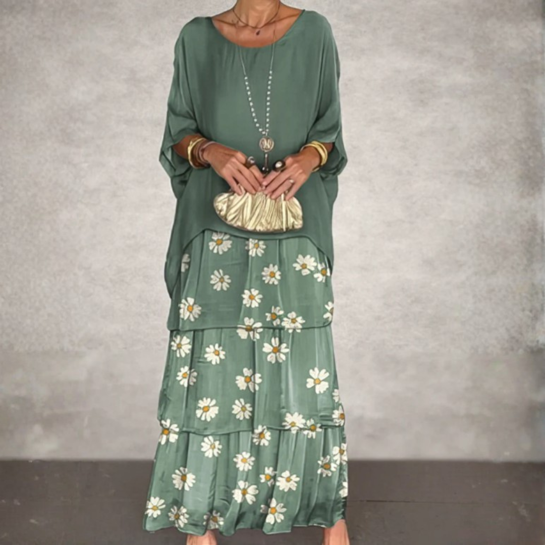 Lara – Élégante robe longue et vaporeuse