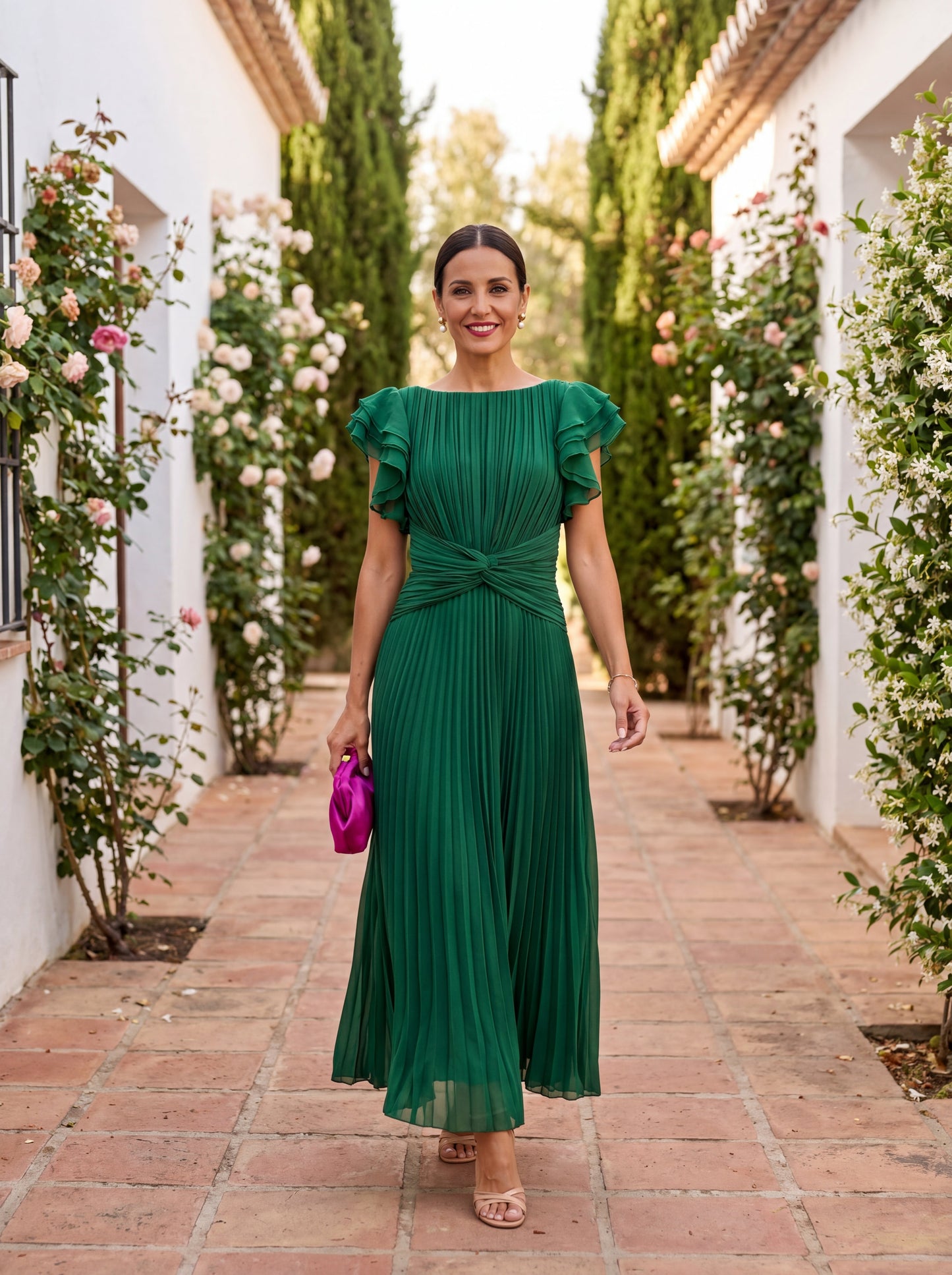 Gloria | Robe à Tombé Élégant