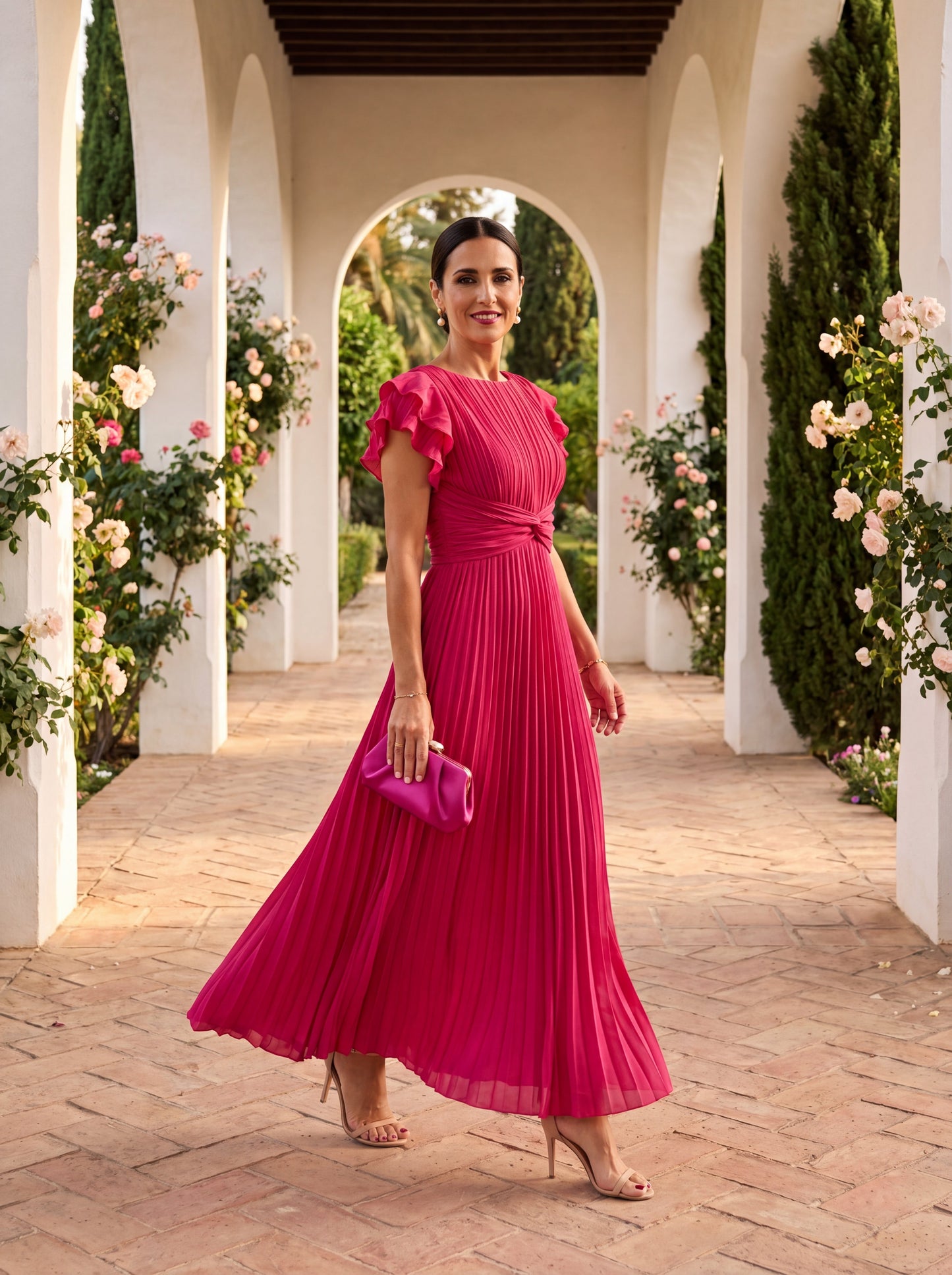 Gloria | Robe à Tombé Élégant