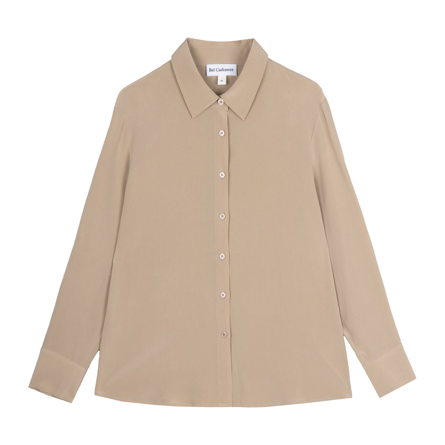 Blusa Bianca de seda light taupe