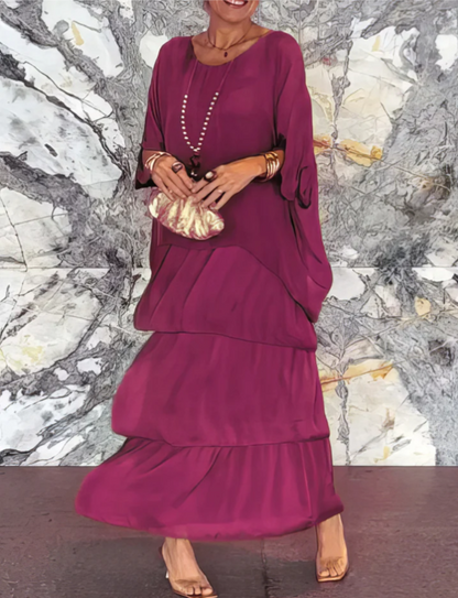 Lara – Élégante robe longue et vaporeuse