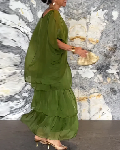 Lara – Élégante robe longue et vaporeuse