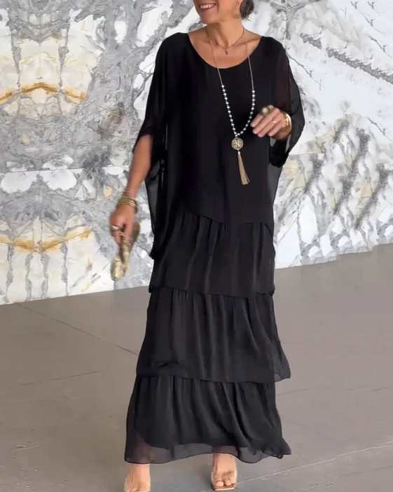 Lara – Élégante robe longue et vaporeuse