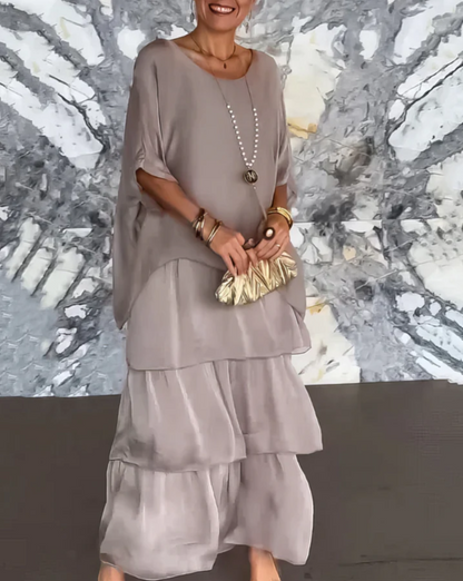 Lara – Élégante robe longue et vaporeuse