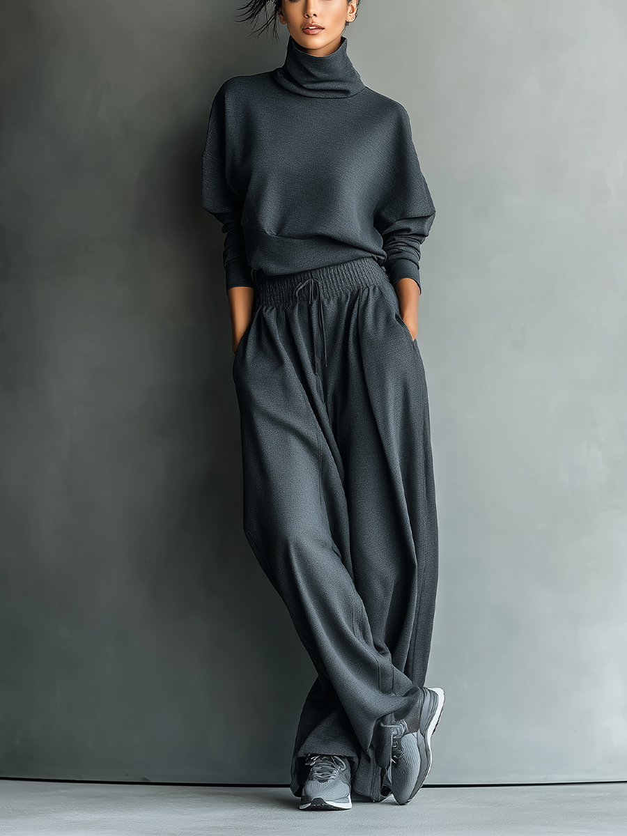 Carlotta – Ensemble Maille Pantalon Large