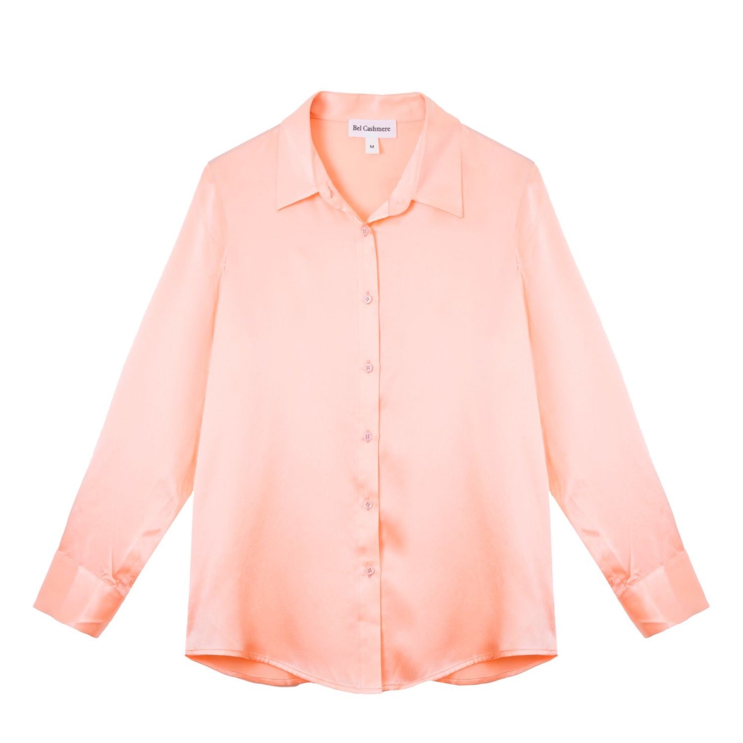 Blusa Diana de seda melocotón