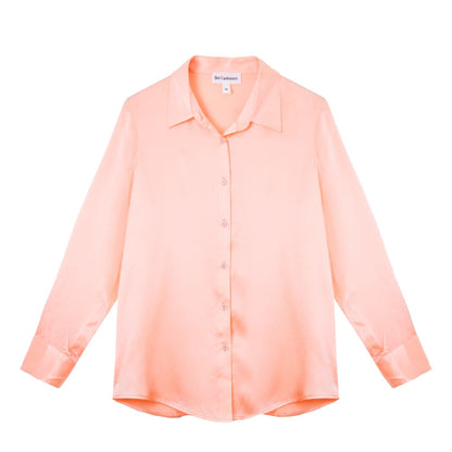 Blusa Diana de seda melocotón