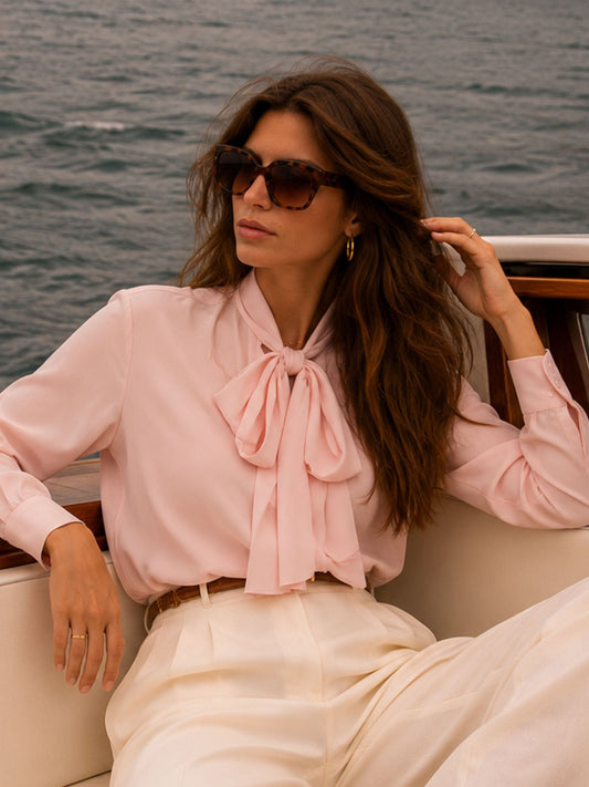 Blusa Carmen rosa