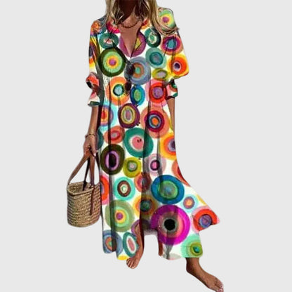 Zariah – Élégante robe longue style bohème