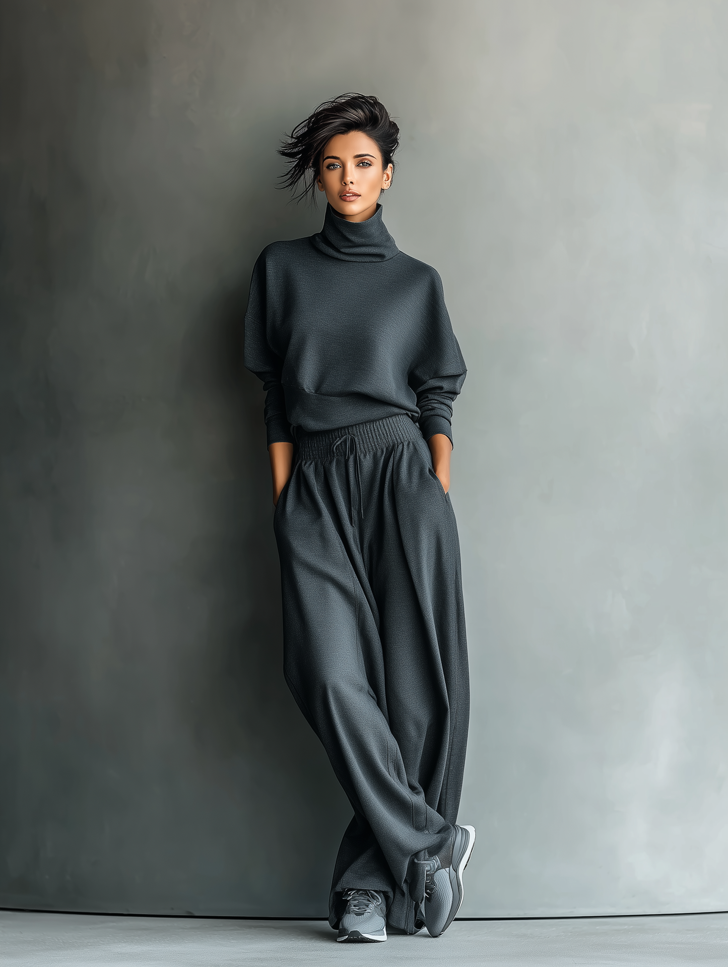 Carlotta – Ensemble Maille Pantalon Large