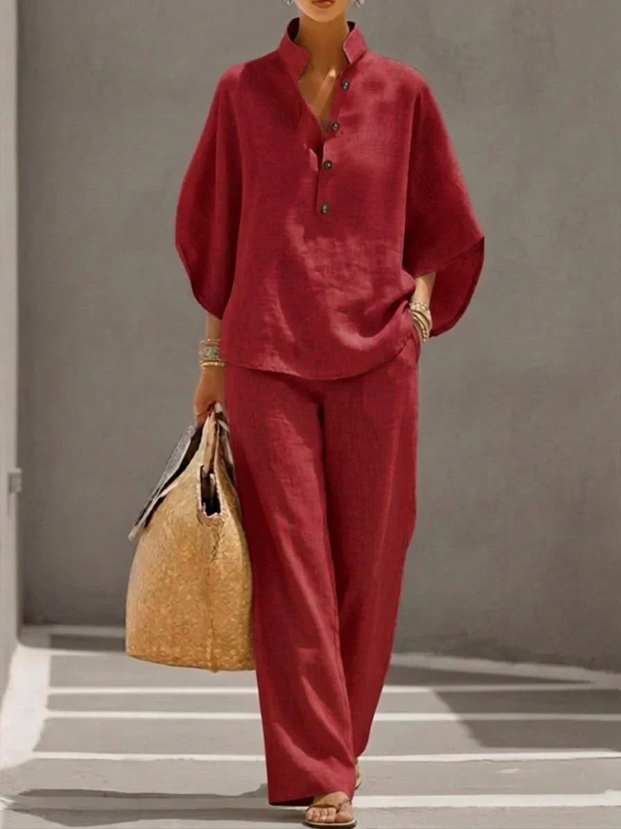 Ensemble Lin Chauve-Souris & Pantalon Large