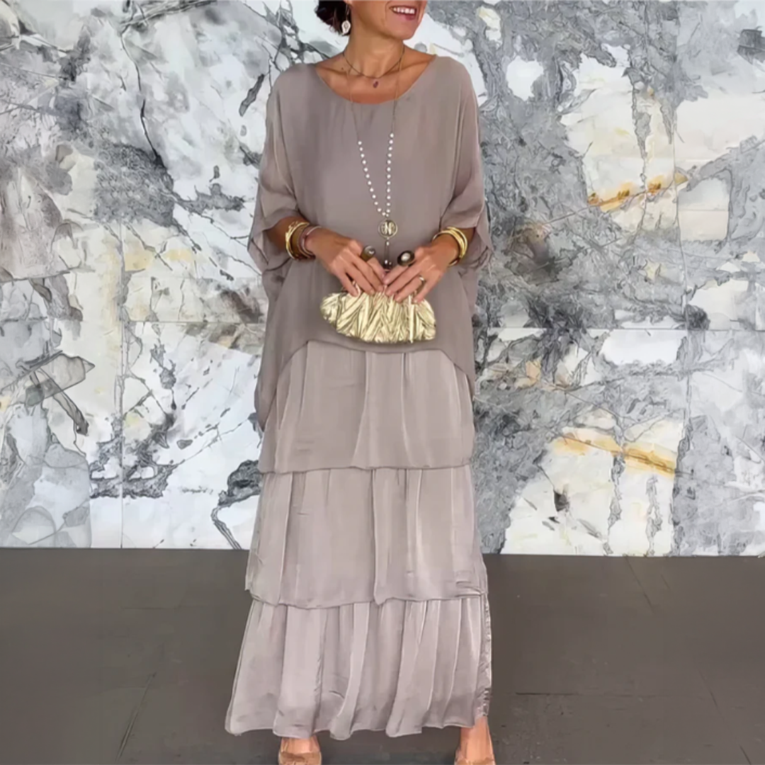 Lara – Élégante robe longue et vaporeuse